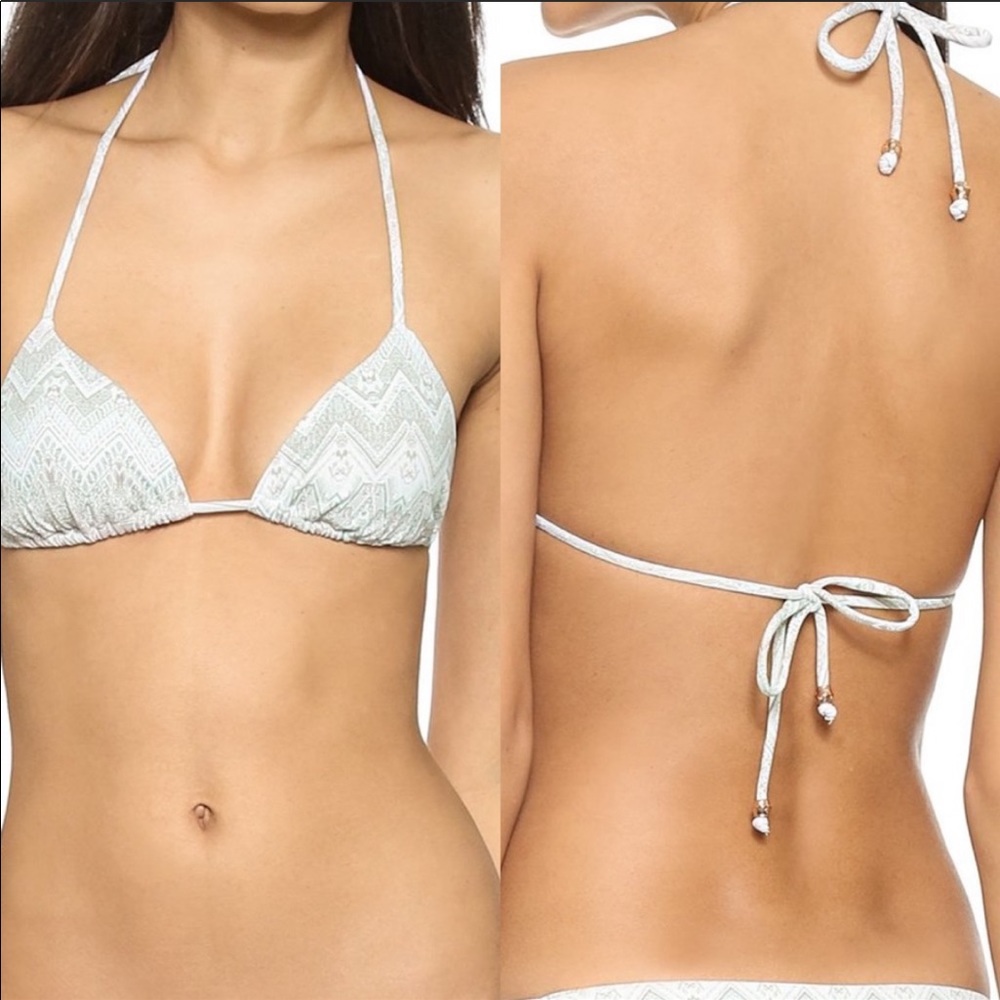 NWT. Eberjey Surf Spray Mia Iceberg bikini top